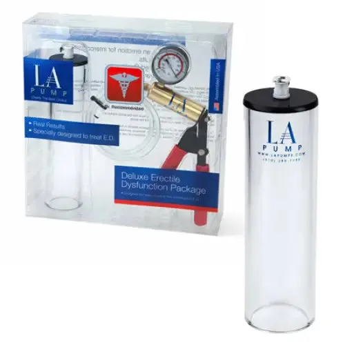 LA Pump Male Sex Toys LA Pump Deluxe Erectile Dysfunction Package 2 x 9in packaged LA Pump Male Sex Toys LA Pump Deluxe Erectile Dysfunction Package 2 x 9in packaged