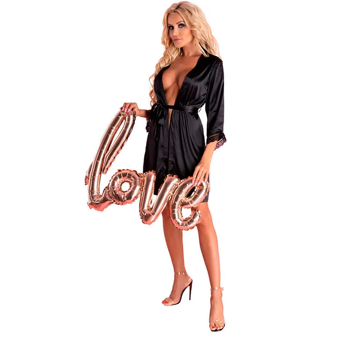 LIVCO CORSETTI FASHION Anal LIVCO CORSETTI FASHION ARILADYEN LC 90568 DRESSING GOWN PANTY BLACK