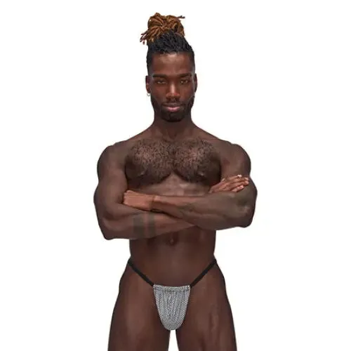 Male Power Sexagon Posing Strap Gray OS Male Power Male Sex Toys
