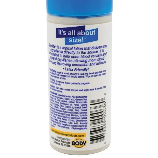 Male Sex Toys Body Action Products Size Rx Lotion 2 oz Bottle Male Sex Toys Body Action Products Size Rx Lotion 2 oz Bottle