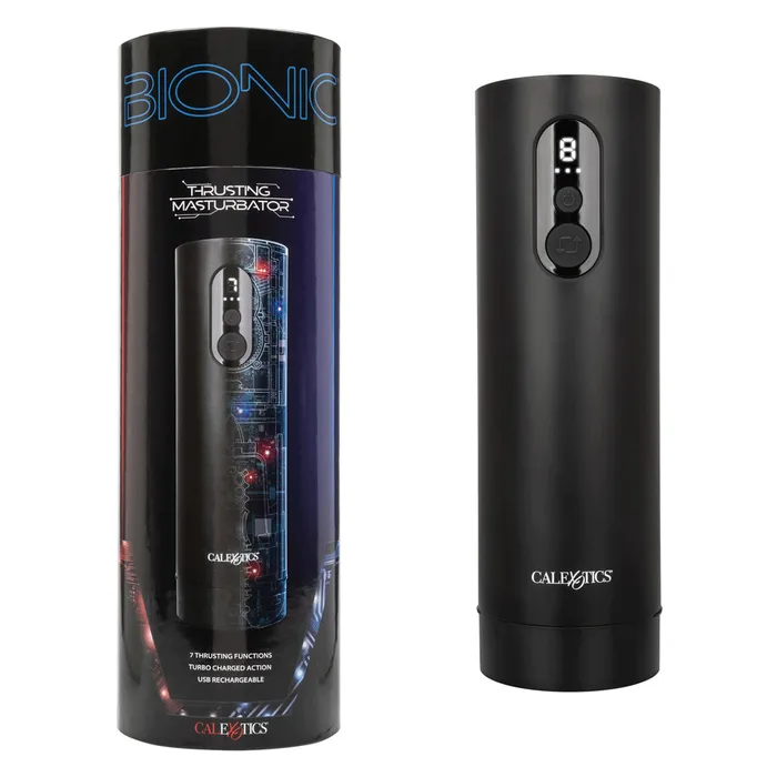 Male Sex Toys CalExotics CaleXOtics Bionic VibroStroker with Oscillation Suction
