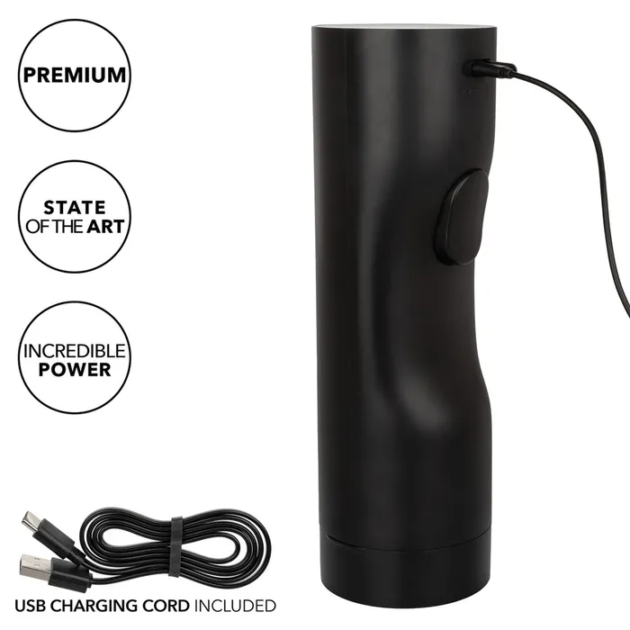 Male Sex Toys CalExotics CaleXOtics Bionic VibroStroker with Oscillation Suction