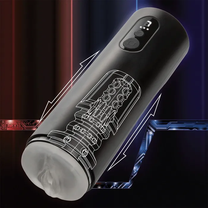 Male Sex Toys CalExotics CaleXOtics Bionic VibroStroker with Oscillation Suction