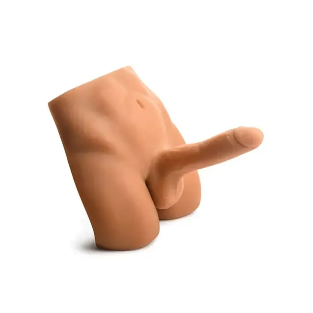 Male Sex Toys Curve Toys Jock Male Ass Masturbator With Posable Dildo