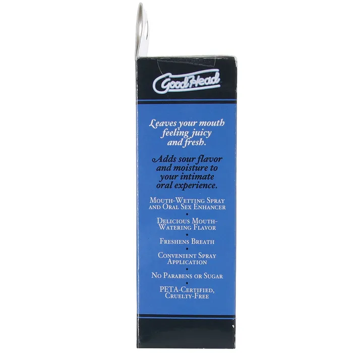 Male Sex Toys Doc Johnson GoodHead Juicy Head Sours Mouth Spray 2oz59ml in Blueberry