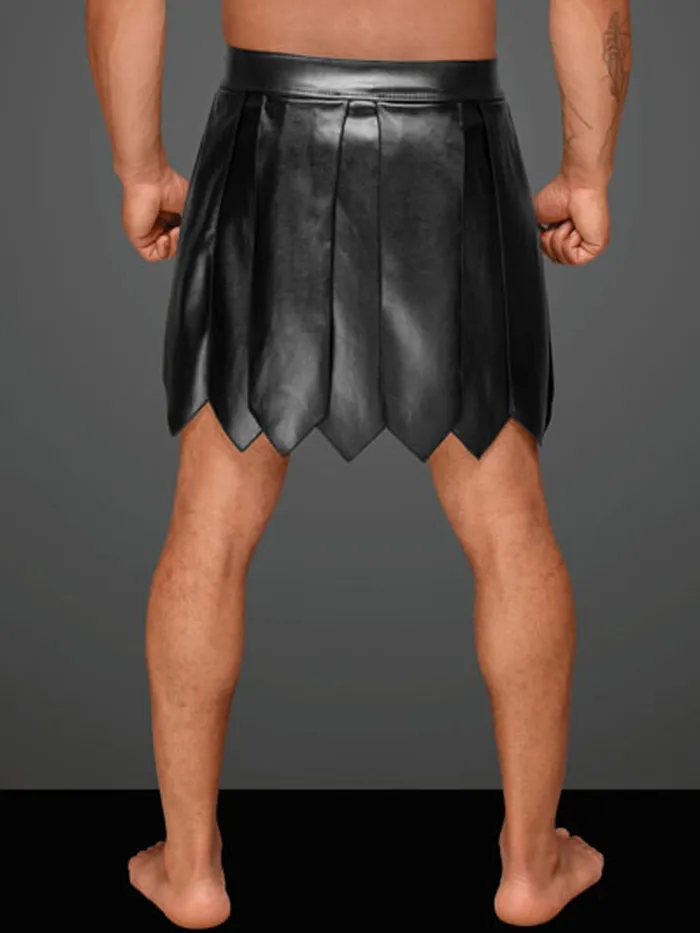 Male Sex Toys Gladiator Kilt with PVC Panel HonourSkintwocom