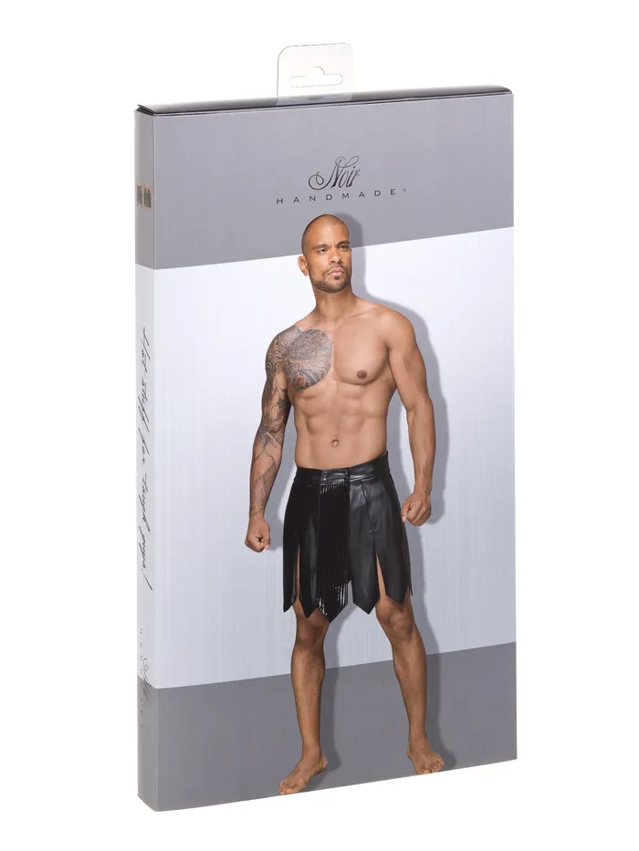 Male Sex Toys Gladiator Kilt with PVC Panel HonourSkintwocom