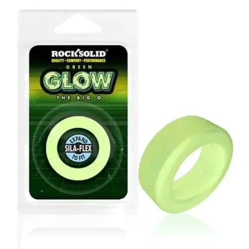 Male Sex Toys Rock Solid SilaFlex GlowintheDark Big O CRing Green Doc Johnson Male Sex Toys Rock Solid SilaFlex GlowintheDark Big O CRing Green Doc Johnson