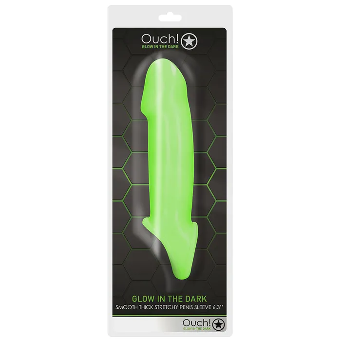 Male Sex Toys Shots Toys Ouch Glow In The Dark Thick Smooth Penis Sleeve Male Sex Toys Shots Toys Ouch Glow In The Dark Thick Smooth Penis Sleeve