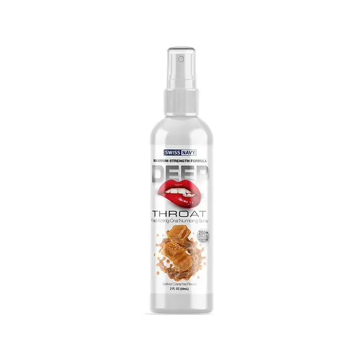 Male Sex Toys Swiss Navy Swiss Navy Deep Throat Spray Salted Caramel 2oz