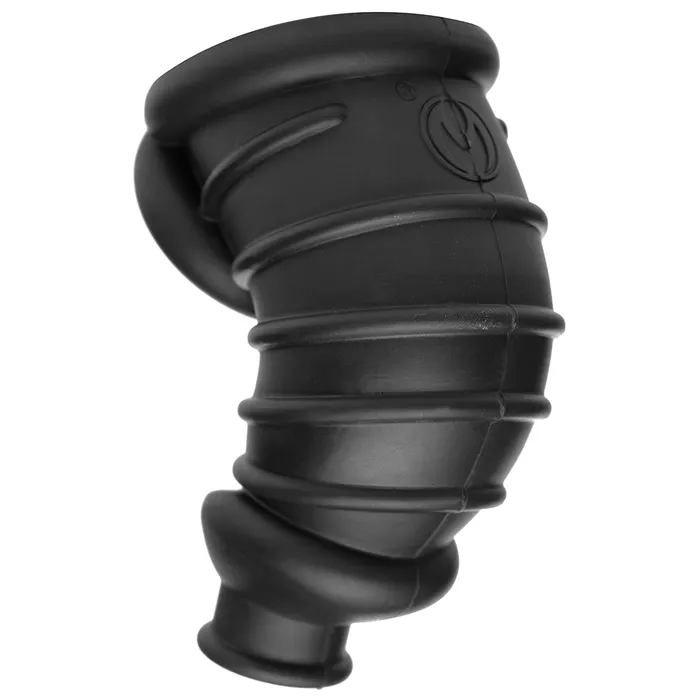 Male Sex Toys XR Brands Master Series Dark Chamber Silicone Chastity Cage