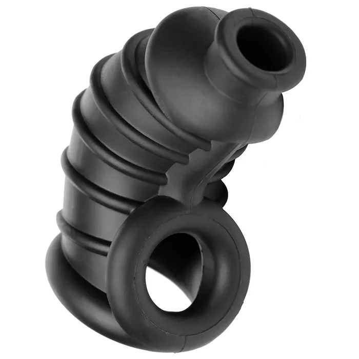 Male Sex Toys XR Brands Master Series Dark Chamber Silicone Chastity Cage Male Sex Toys XR Brands Master Series Dark Chamber Silicone Chastity Cage