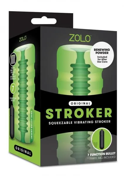 Male Sex Toys ZOLO ZOLO Original Squeezable Vibrating Stroker
