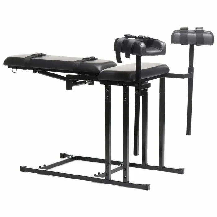 Master Series Obedience Adjustable Bondage Chair Master Series Male Sex Toys