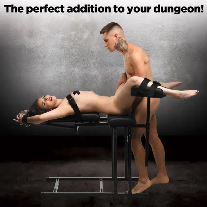Master Series Obedience Adjustable Bondage Chair Master Series Male Sex Toys