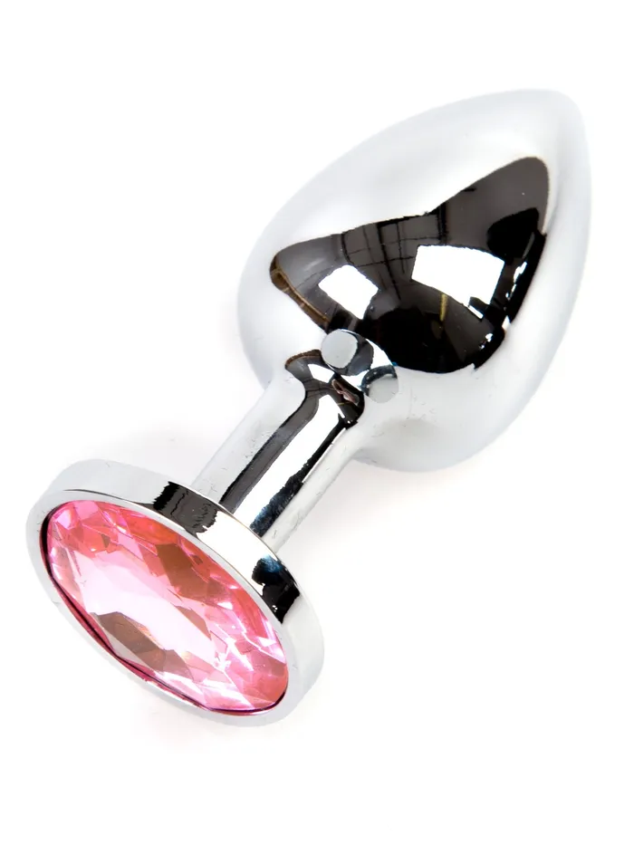 Metal Butt Plug With Pink Jewel HonourSkintwocom Male Sex Toys Metal Butt Plug With Pink Jewel HonourSkintwocom Male Sex Toys