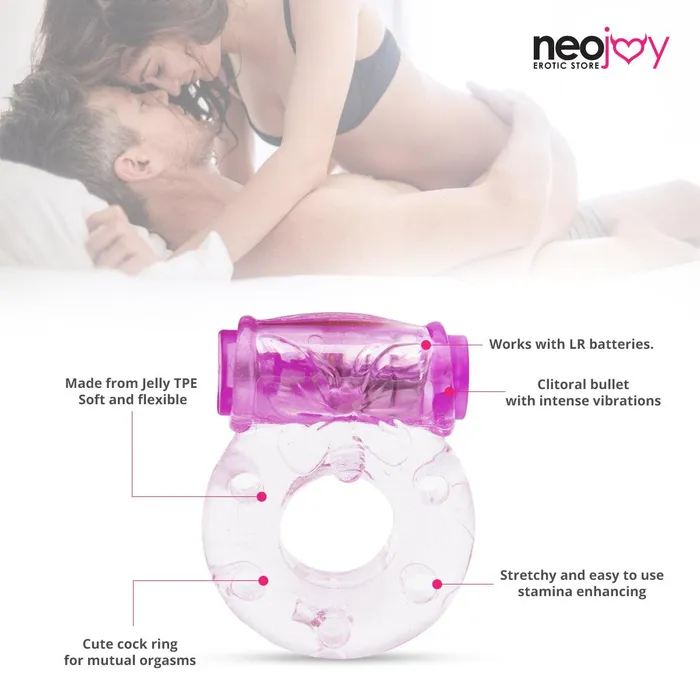 Neojoy Female Sex Toys Neojoy Jelly Cock Ring for Enhanced Erection Clitoral Bullet Vibrator 35cm