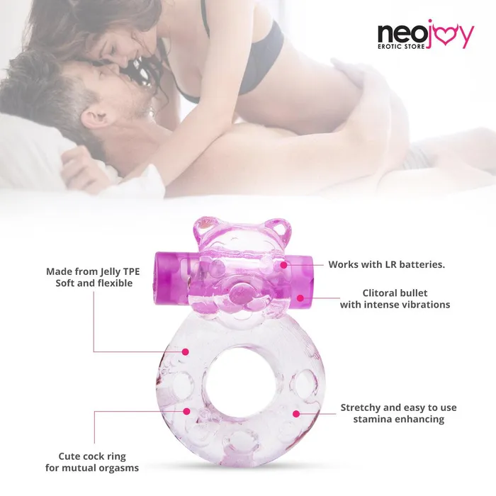 Neojoy Female Sex Toys Neojoy Jelly Cock Ring for Enhanced Erection Clitoral Bullet Vibrator 35cm