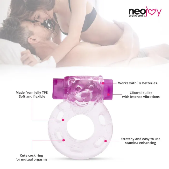 Neojoy Female Sex Toys Neojoy Jelly Cock Ring for Enhanced Erection Clitoral Bullet Vibrator 35cm