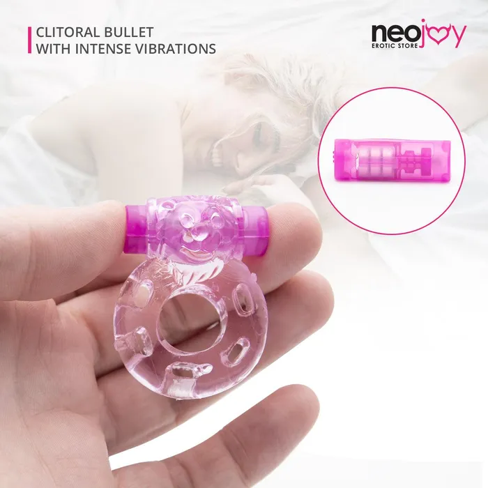 Neojoy Female Sex Toys Neojoy Jelly Cock Ring for Enhanced Erection Clitoral Bullet Vibrator 35cm