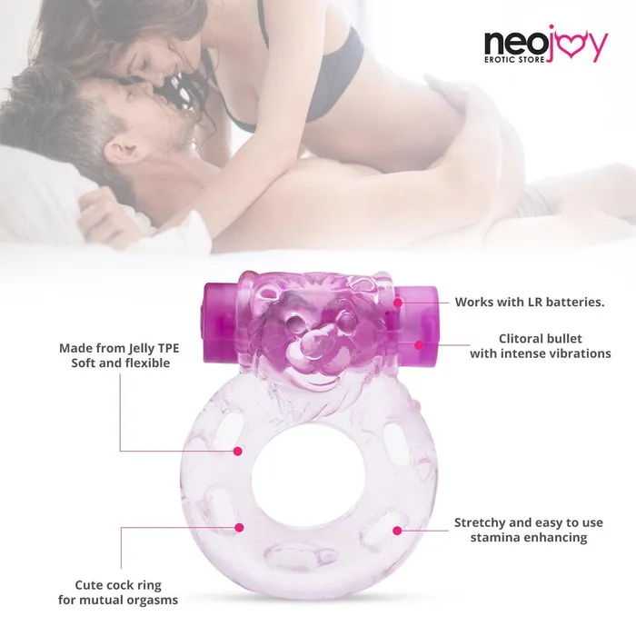 Neojoy Female Sex Toys Neojoy Jelly Cock Ring for Enhanced Erection Clitoral Bullet Vibrator 35cm