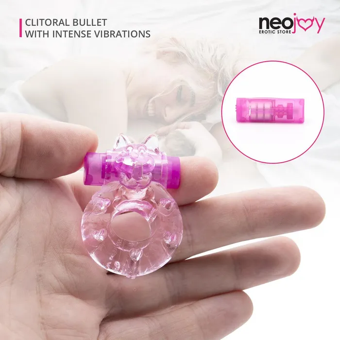 Neojoy Female Sex Toys Neojoy Jelly Cock Ring for Enhanced Erection Clitoral Bullet Vibrator 35cm