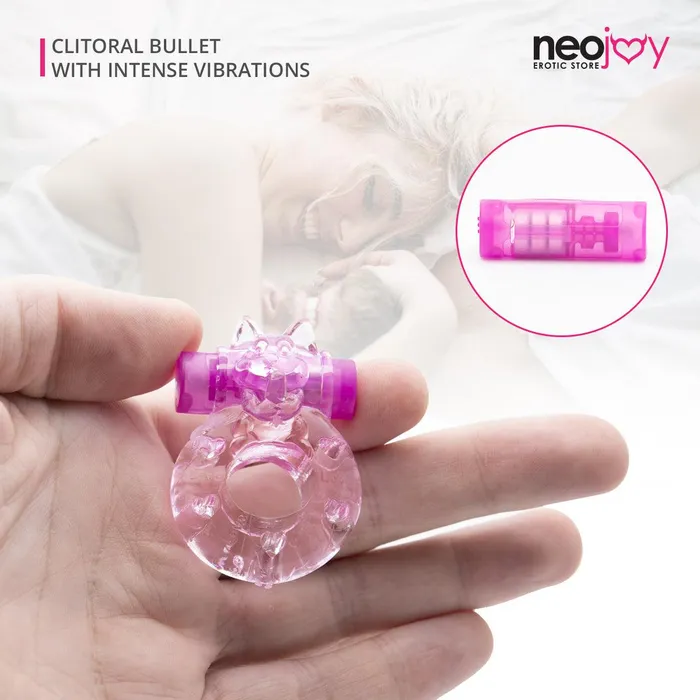 Neojoy Female Sex Toys Neojoy Jelly Cock Ring for Enhanced Erection Clitoral Bullet Vibrator 35cm