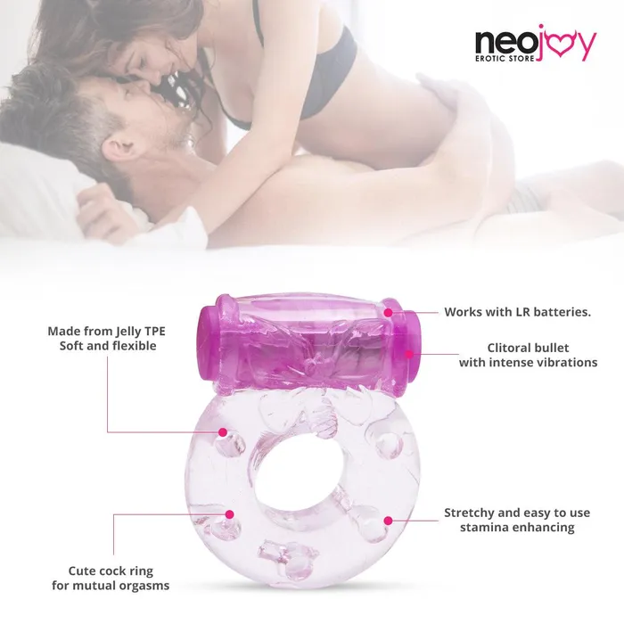 Neojoy Female Sex Toys Neojoy Jelly Cock Ring for Enhanced Erection Clitoral Bullet Vibrator 35cm