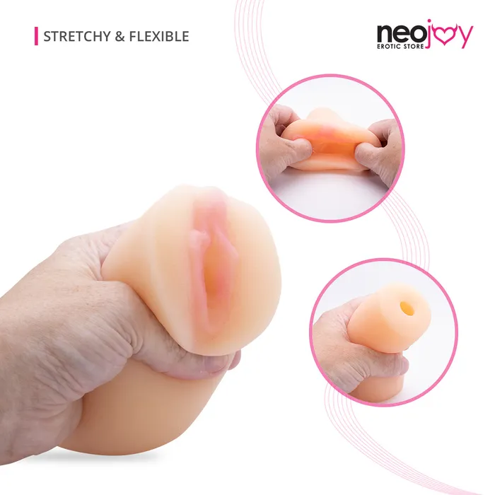 Neojoy Male Masturbator Pocket Pussy Stroker Flesh 51inch 13cm Neojoy Male Sex Toys