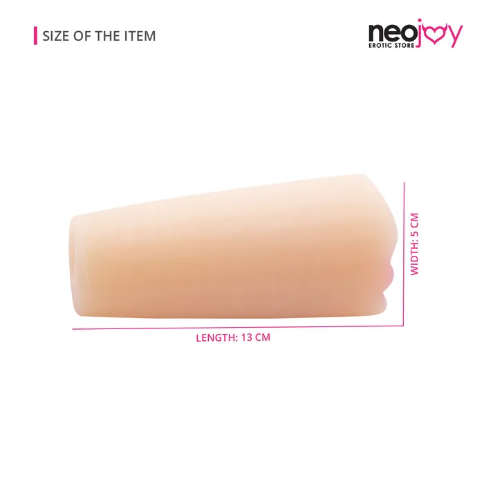 Neojoy Male Masturbator Pocket Pussy Stroker Flesh 51inch 13cm Neojoy Male Sex Toys