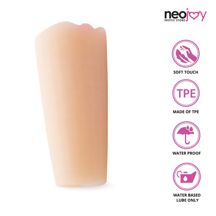 Neojoy Male Masturbator Pocket Pussy Stroker Flesh 51inch 13cm Neojoy Male Sex Toys