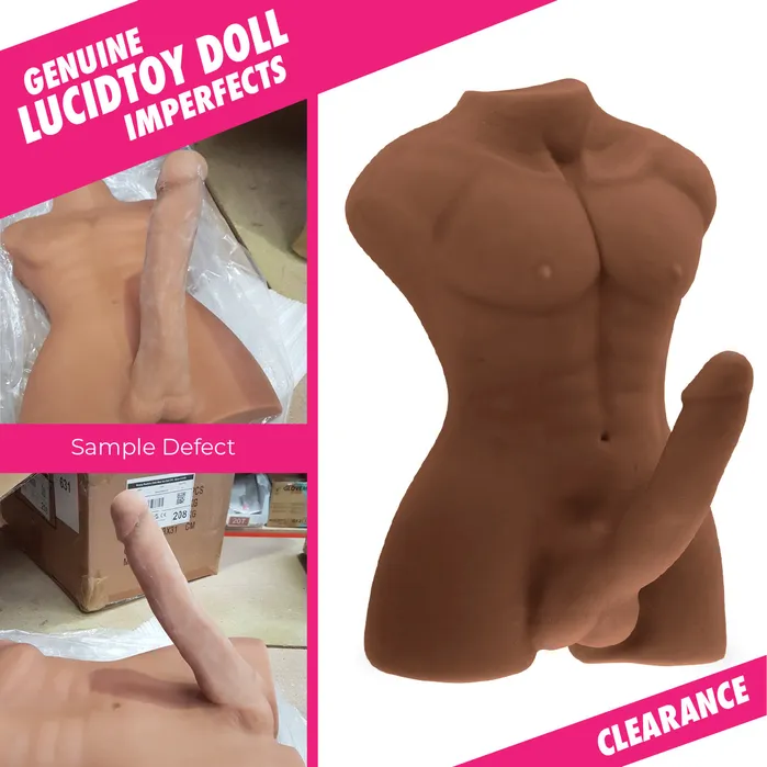 Neojoy Male Sex Toys RF636 Clearance item Neojoy Realistic Dildo Male Sex Doll TPE Brown 89 KG