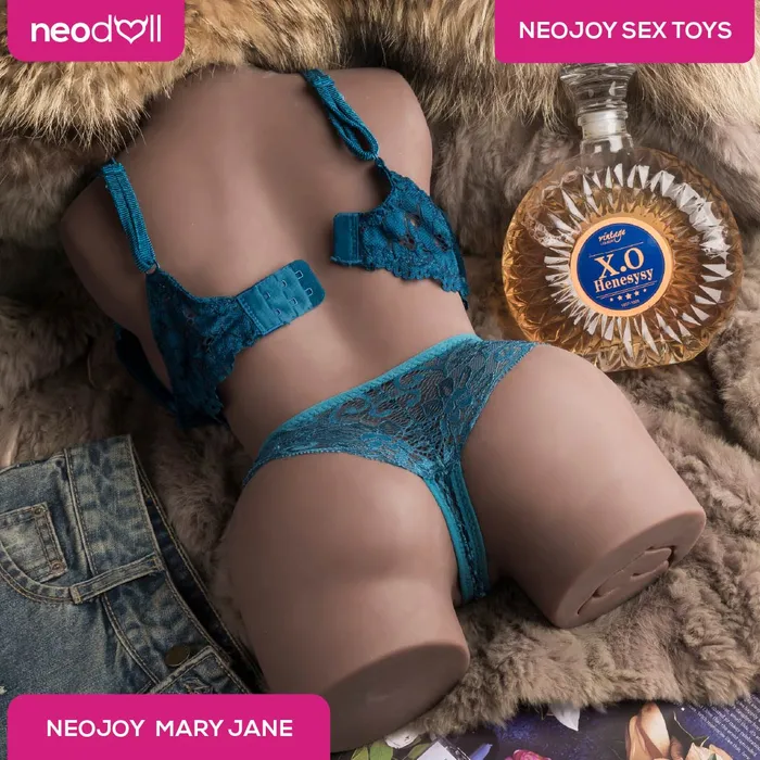 Neojoy Mary Jane Love Doll Brown Lifelike Sex Doll Realistic Vagina Ass and Breasts Skinlike Love Doll Masturbator Neojoy Male Sex Toys