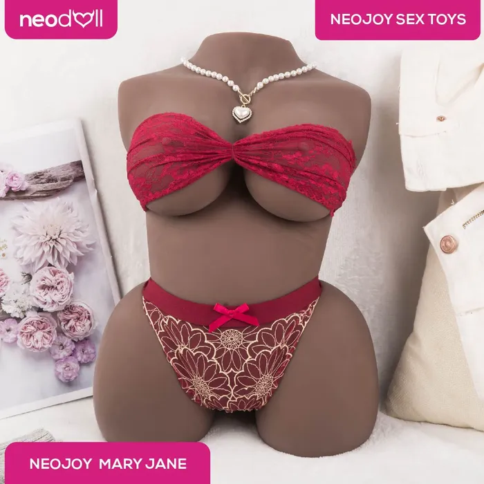 Neojoy Mary Jane Love Doll Brown Lifelike Sex Doll Realistic Vagina Ass and Breasts Skinlike Love Doll Masturbator Neojoy Male Sex Toys