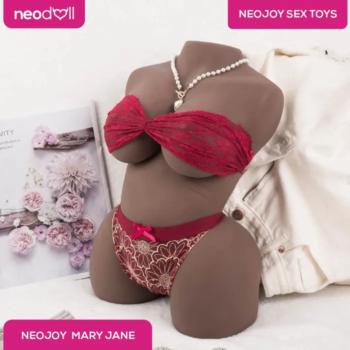 Neojoy Mary Jane Love Doll Brown Lifelike Sex Doll Realistic Vagina Ass and Breasts Skinlike Love Doll Masturbator Neojoy Male Sex Toys