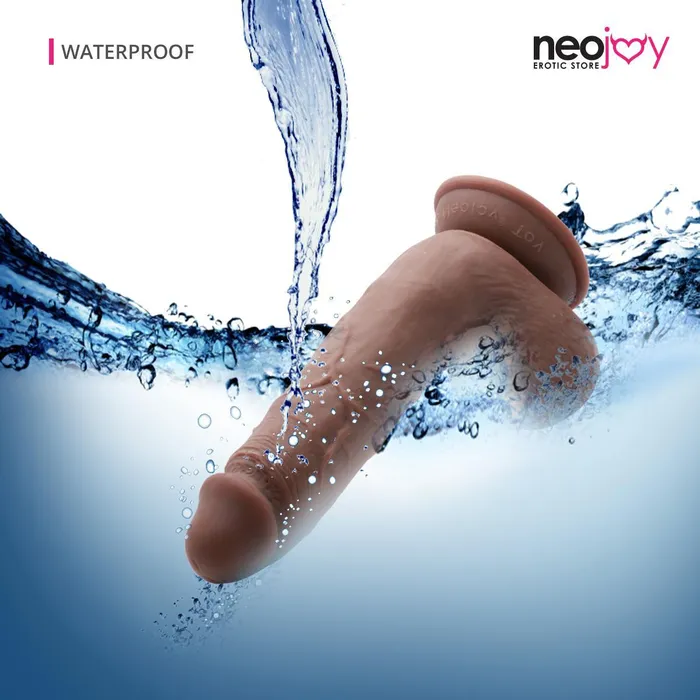 Neojoy Vinny Dildo Flesh With Suction Cup Brown 2134cm 84 inch Neojoy Dildos