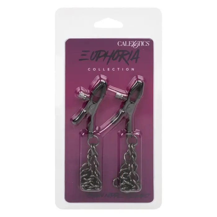 Nipple Clitoral Toys California Exotic Novelties Euphoria Chain Nipple Clamps