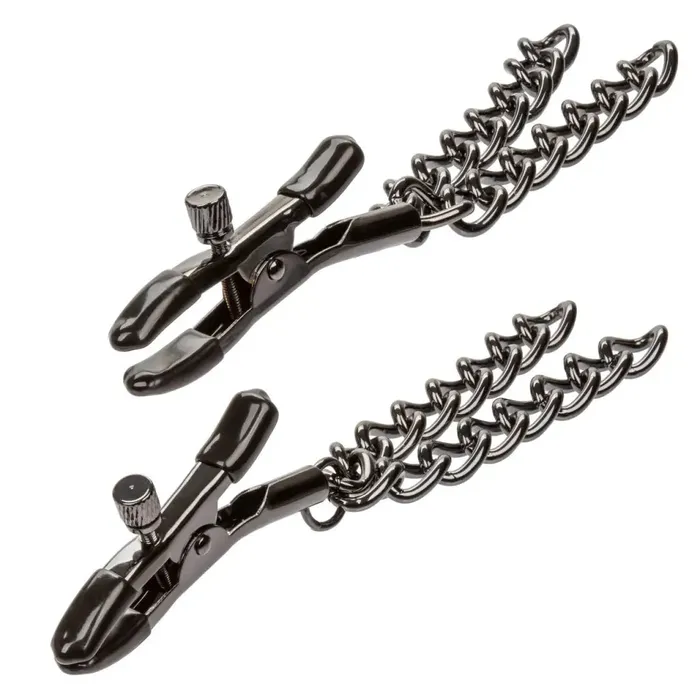 Nipple Clitoral Toys California Exotic Novelties Euphoria Chain Nipple Clamps