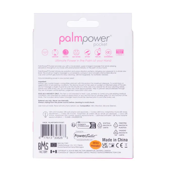 PalmPower Female Sex Toys PalmPower Pocket Rechargeable Mini Massager