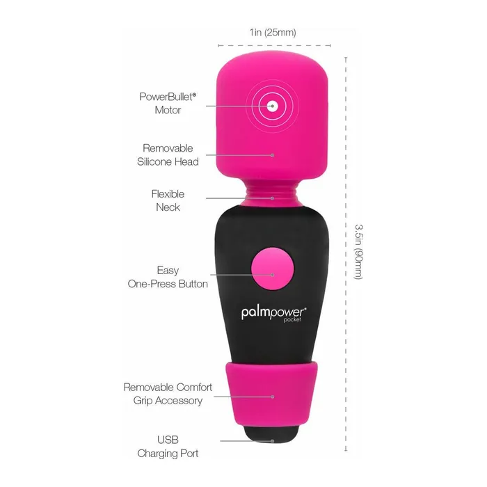 PalmPower Female Sex Toys PalmPower Pocket Rechargeable Mini Massager