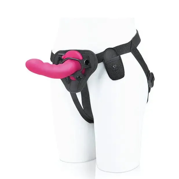 Pegasus Female Sex Toys Pegasus 6 Curved Ripple Silicone Peg With Harness Included