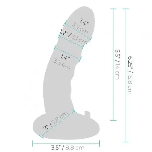 Pegasus Female Sex Toys Pegasus 6 Curved Ripple Silicone Peg With Harness Included