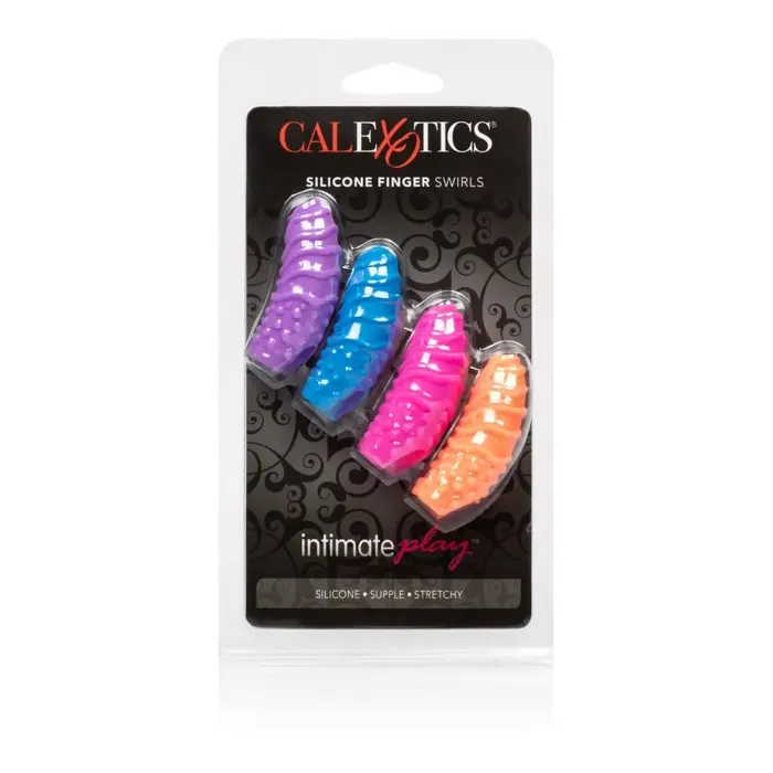 Posh Silicone Finger Teasers Swirl CalExotics Female Sex Toys Posh Silicone Finger Teasers Swirl CalExotics Female Sex Toys