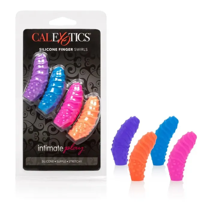 Posh Silicone Finger Teasers Swirl CalExotics Female Sex Toys Posh Silicone Finger Teasers Swirl CalExotics Female Sex Toys