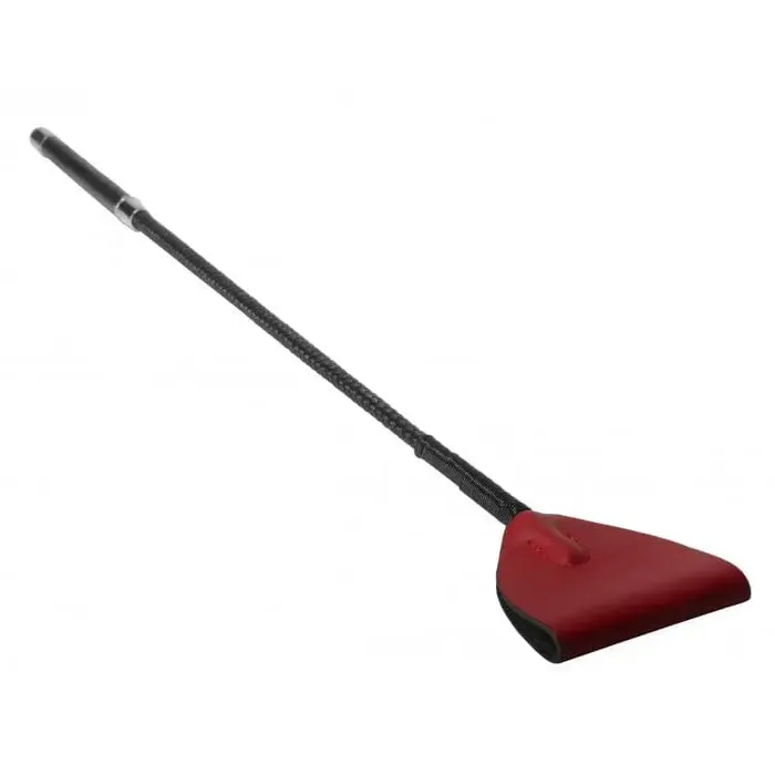 Restraints Master Series Red Leather Riding Crop