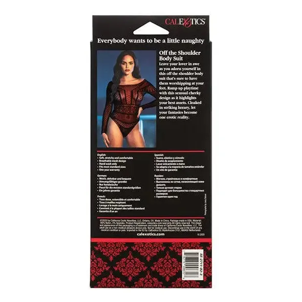 Scandal Off The Shoulder Body Suit CalExotics Female Sex Toys Scandal Off The Shoulder Body Suit CalExotics Female Sex Toys
