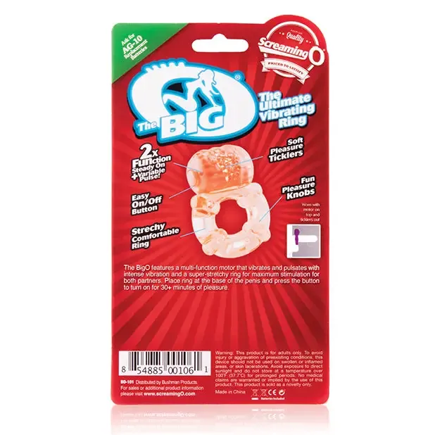 Screaming O Male Sex Toys Screaming O The Big O Vibrating Ring