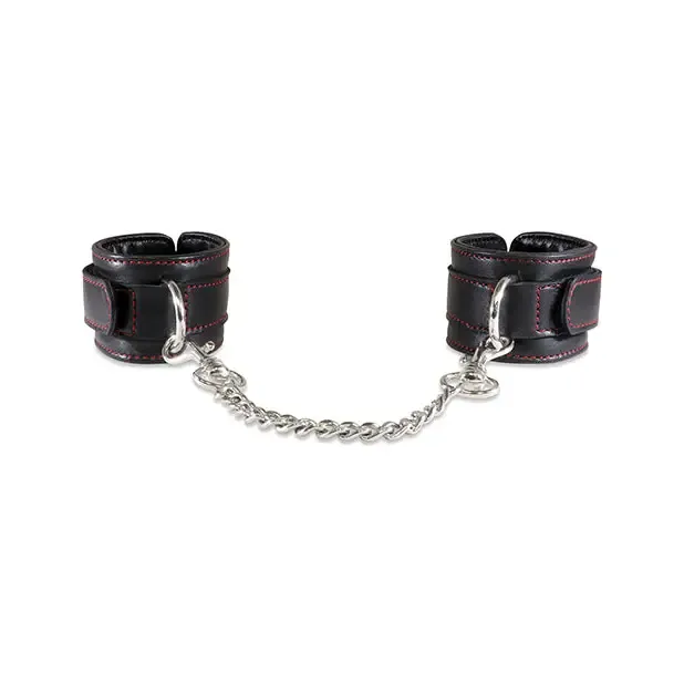 Sultra Lambskin Handcuffs W5 12 Chain Black Sultra Leather Anal
