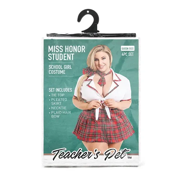 Teachers Pet Ms Honor Student School Girl Tie Top Pleated Skirt Neck Tie Hair Bow Red XGEN Products Vibrators Teachers Pet Ms Honor Student School Girl Tie Top Pleated Skirt Neck Tie Hair Bow Red XGEN Products Vibrators