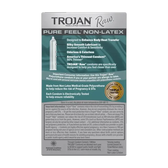 Trojan Male Sex Toys Trojan Raw Pure Feel Nonlatex 10 Pack Trojan Male Sex Toys Trojan Raw Pure Feel Nonlatex 10 Pack